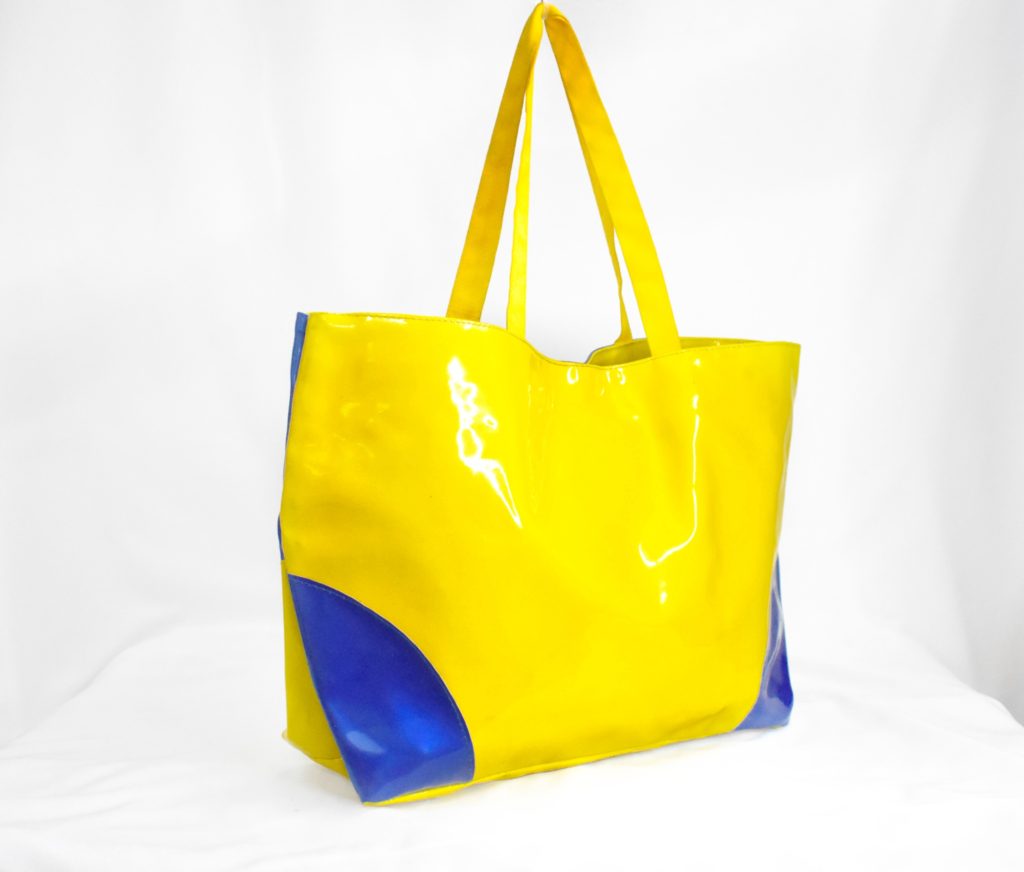 blue & yellow bag