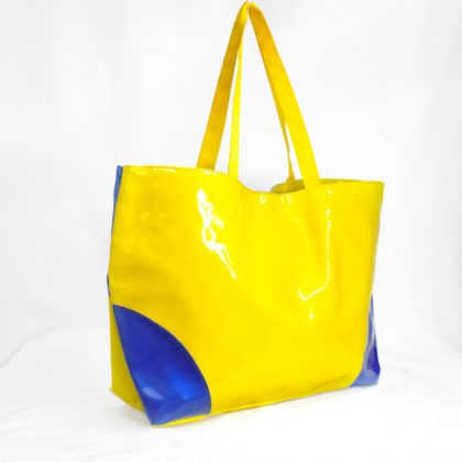 blue & yellow bag